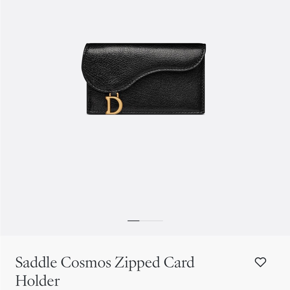 Dior saddle cosmos zipped cardholder BNWT